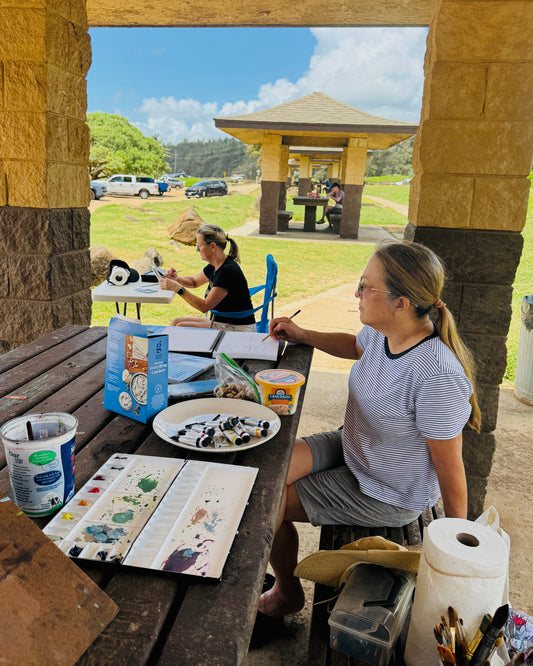 ab - PAINTING THE LAND & SEA WITH WATERCOLOR - six Tuesday mornings from 9:30 to 12:00, August 11th to September 15th, 2026.